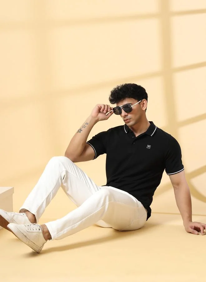 Take Two Men Solid Urban Classic Polo By Rigo